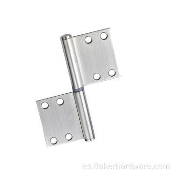 Bisagras de puerta de resorte de acero inoxidable con forma de bandera de metal